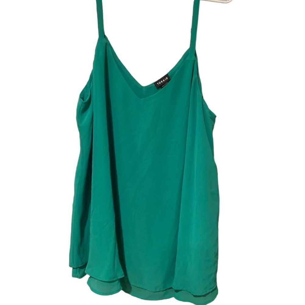 Torrid Green Spaghetti Strap Top Size M/L